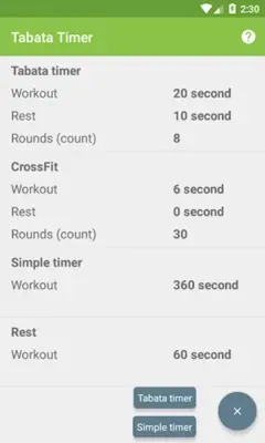 Tabata Timer - HIIT android App screenshot 5